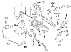 ENGINE / TRANSAXLE. TURBOCHARGER & COMPONENTS. (1/1)