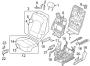 Diagram SEATS & TRACKS. SECOND ROW SEATS. for your Hyundai