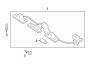 Diagram REAR LAMPS. LICENSE LAMPS. for your 2016 Hyundai Santa Fe Limited 3.3L Lambda II  AWD