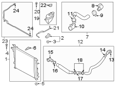 Engine Coolant Reservoir Hose