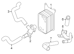 Diagram TRANS oil cooler. for your Hyundai