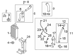 Radiator Support Air Deflector (Front, Upper, Lower)