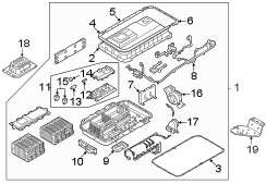 Drive Motor Battery Compartment Cooling Fan Duct