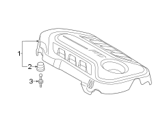 Diagram ENGINE / TRANSAXLE. ENGINE APPEARANCE COVER. for your 2000 Hyundai Santa Fe