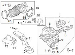 Engine Air Intake Hose (Lower)