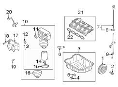 Diagram Engine parts. for your Hyundai