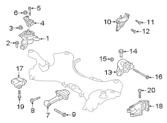 Diagram Engine & TRANS mounting. for your Hyundai