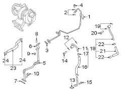 Diagram Hoses & pipes. for your Hyundai