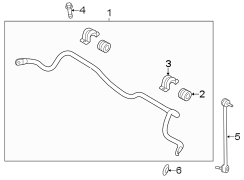 Diagram FRONT SUSPENSION. STABILIZER BAR & COMPONENTS. for your Hyundai