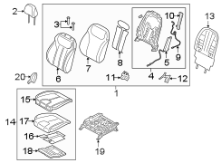 Seat Cushion Foam (Left, Front)