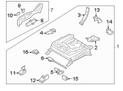 Seat Track Adjust Mechanism (Right)