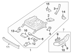 Power Seat Switch (Left, Front)