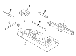 Diagram REAR BODY & FLOOR. JACK & COMPONENTS. for your 2020 Hyundai Kona Electric