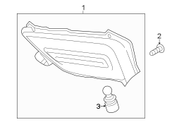 Back Up Light Assembly (Right, Rear)