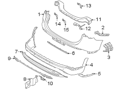 Image of Bumper Trim (Rear, Lower) image for your Hyundai