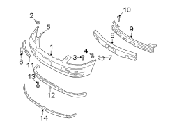 Diagram FRONT BUMPER. BUMPER & COMPONENTS. for your 2017 Hyundai Tucson