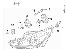 Image of Headlight Assembly (Right) image for your 2023 Hyundai Elantra   