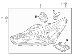 Image of Headlight Assembly (Right) image for your 2023 Hyundai Elantra   