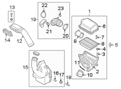 Engine Air Intake Hose (Front)