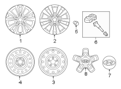 Diagram WHEELS. COVERS & TRIM. for your 2016 Hyundai VELOSTER Turbo R-Spec Hatchback