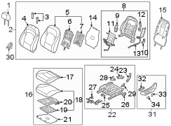 Seat Heater Pad (Right, Front)