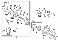 Image of Disc Brake Pad Set (Rear) image for your 1999 Hyundai Elantra   