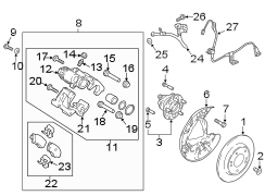 ABS Wheel Speed Sensor Wiring Harness (Left)