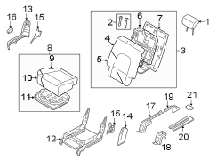 Seat Cushion Foam (Right, Rear)