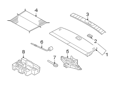 Diagram REAR BODY & FLOOR. INTERIOR TRIM. for your 2003 Hyundai XG300/350