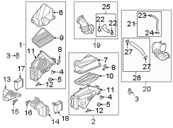 Air Filter and Housing Assembly (Left)