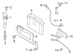 BRACKET - CKP. CRANKSHAFT sensor bracket. 