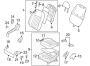 Diagram SEATS & TRACKS. PASSENGER SEAT COMPONENTS. for your Hyundai