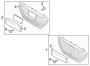 Diagram FRONT BUMPER & GRILLE. GRILLE & COMPONENTS. for your 2016 Hyundai EQUUS