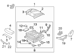 Image of Seat Cushion Foam (Front) image for your 2022 Genesis GV80   
