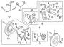 Diagram REAR SUSPENSION. BRAKE COMPONENTS. for your Hyundai
