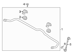 Diagram Front suspension. Stabilizer bar & components. for your Hyundai