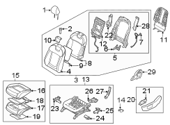 Seat Back Panel (Left, Front, Rear)