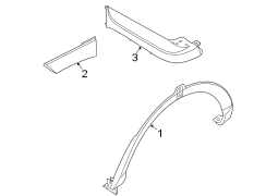 Diagram Quarter panel. Exterior trim. for your Hyundai