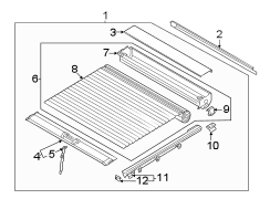 Image of Truck Bed Side Rail (Right) image for your Hyundai Santa Cruz  