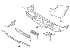 Image of Bumper Step Pad (Left, Rear) image for your Hyundai