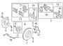 Diagram FRONT SUSPENSION. BRAKE COMPONENTS. for your Hyundai