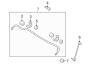 Diagram FRONT SUSPENSION. STABILIZER BAR & COMPONENTS. for your Hyundai