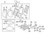 Diagram SEATS & TRACKS. DRIVER SEAT COMPONENTS. for your Hyundai