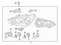 Diagram FRONT LAMPS. HEADLAMP COMPONENTS. for your 2015 Hyundai Sonata