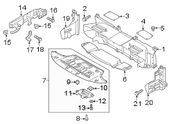 Radiator Support Splash Shield (Left)