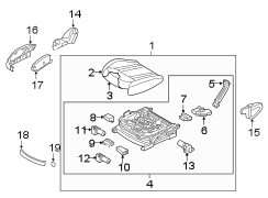 Seat Track Adjust Mechanism (Front)