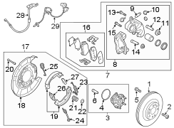 Brake Backing Plate (Right, Rear)