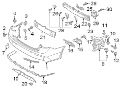 Bumper Impact Bar (Rear). Steel bar that performs.