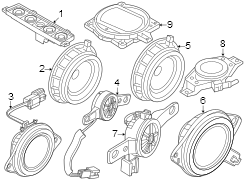 Image of Speaker (Left, Rear) image for your 2023 Genesis GV80   