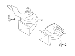 Diagram HORN. for your 2022 Hyundai Ioniq Hybrid Limited Hatchback